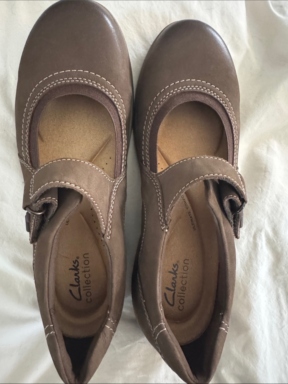 Clarks Brown Girls' Mary Jane Comfort Shoes